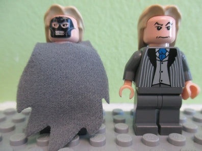 LEGO Minifigure-Death Eater, Dark Bluish Gray Dementor Style Cape-Harry Potter / Goblet of Fire-HP073A-Creative Brick Builders